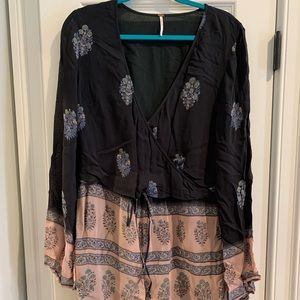 Free People V-neck Romper